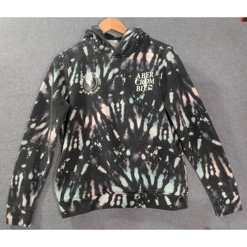 Abercrombie Kids Tie Dye Hoodie‎ Youth 15/16 Logo Pullover Kidcore